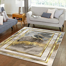 Matto Linento Els Clea 80x120cm kulta/harmaa