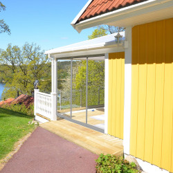 Terassin liukuovi Landskap Stadig, kesäkausi, 3 osaa, 2767 mm, alumiini
