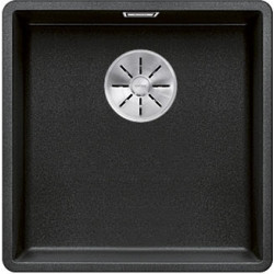 Keittiöallas Blanco Subline 400-F, 427x427mm, silgranit, huullettava, antrasiitti