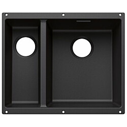 Keittiöallas Blanco Subline 340/160-U TUNE, oikea, musta