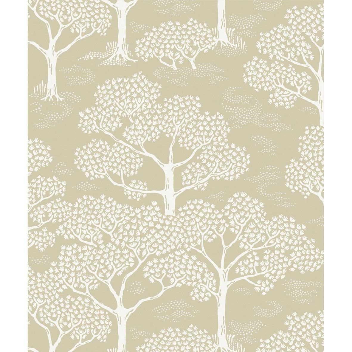 Tapetti Littlephant Woodland Notes, vaaleankeltainen