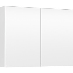 Peilikaappi LED-valolla Temal Choice, 85 cm, 2 ovea, pistorasia oikea, valkoinen laminaatti