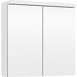 Peilikaappi LED-valolla Temal Highlight Special, 70 cm, 2 ovea, pistorasia vasen, matta valkoinen