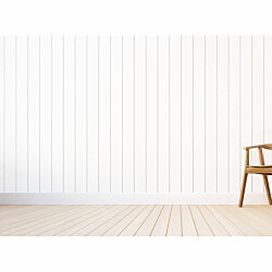 Sisustuspaneeli Lundbergs 6x620x2390mm V-pontti MDF valkoinen