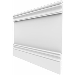 Sisustuspaneelipaketti Lundbergs 2070x19mm MDF valkoinen