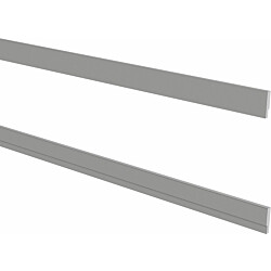 Sisustuspaneelin rintalista Lundbergs Herrgård 50x2400mm MDF harmaa
