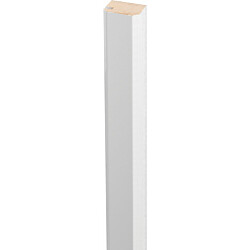 Sisustuspaneelin päätelista Lundbergs Solliden 19x25x824mm MDF valkoinen 2kpl/pkt
