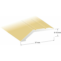 Tasolista Lundbergs Standard 45x1000mm, 14-15mm, messinki