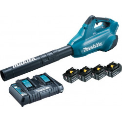 Akkulehtipuhallin Makita LXT DUB362PT4, 2x18V, 4x5.0Ah akuilla