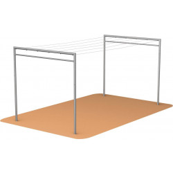 Pyykinkuivausteline Markki, 2 x pääty, 2 m valettava