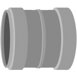 Viemärin kaksoismuhvi Meltex, HT, Ø50 mm