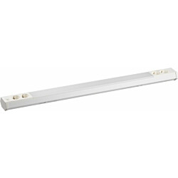 Työpistevalaisin M-Light Cindy Pro LED T8, kytkin + 2 x pistorasia, 1166mm, valkoinen