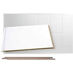 Kattopaneeli Maler Smart D2D STP-0, 6x160x2070mm, MDF, ympäripontattu, valkoinen