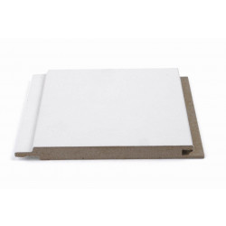 Sisustuspaneeli Maler STP-5, 10x120x2070mm, MDF, ympäripontattu, valkoinen