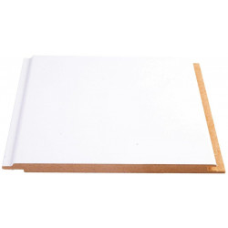 Sisustuspaneeli Maler Smart STP-0, 10x160x2070mm, MDF, ympäripontattu, puolikiiltävä valkoinen