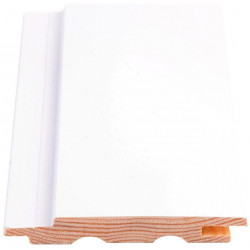 Sisustuspaneeli Maler STS-3 PN, 13x95x2100mm, Sj mänty, ympäripontattu, maalattu, valkoinen