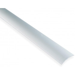 Saumalista Maler sileä, 5x30x1000mm, alumiini, tarra, hopea anodisoitu