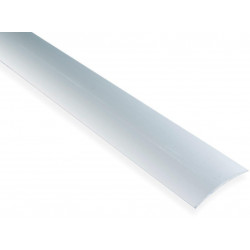 Saumalista Maler sileä, 5x40x2000mm, alumiini, tarra, hopea anodisoitu