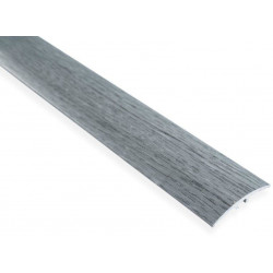 Eritasolista Maler sileä, 0-10mm, 5x40x2000mm, alumiini, tulppa, harmaa tammi