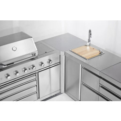 Kesäkeittiön kulmamoduuli Myoutdoorkitchen Stainless Collection