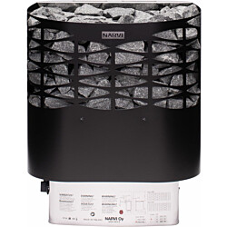 Sähkökiuas Narvi NS, 6kW, 5-8m³, kiinteä ohjaus, musta