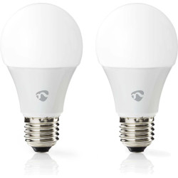 LED-lamppu Nedis SmartLife RGB Wi-Fi WIFILRC20E27, 9W, E27, 2700-6500K, 2kpl