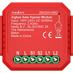 Autotallioven ja porttien ohjain Nedis ZBGDN10RD SmartLife ZigBee 3.0