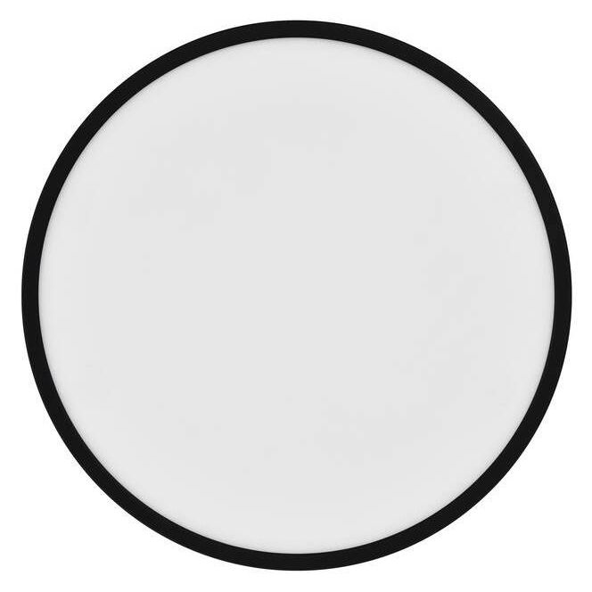 LED-plafondi Nordlux Oja, Ø424mm, IP54, 3000/4000K, musta