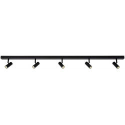 LED-spottivalaisin Nordlux Omari, 5-osainen, 1180mm, 2700K, musta