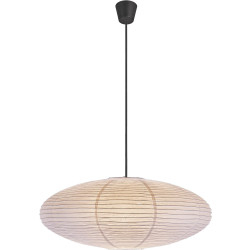 Riisipaperivarjostin Nordlux Villo, Ø60cm, valkoinen