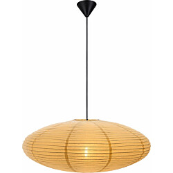 Riisipaperivarjostin Nordlux Villo, Ø60cm, keltainen