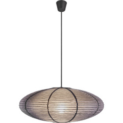 Riisipaperivarjostin Nordlux Villo, Ø60cm, antrasiitti