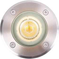 Maavalo Nordlux Andor Round, Ø11cm, ruostumaton teräs