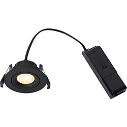 LED-alasvalo Nordlux Aliki, IP44, musta