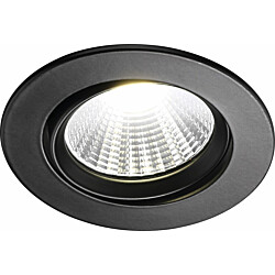 LED-alasvalo Nordlux Fremont, 4.5W, 2700K, musta