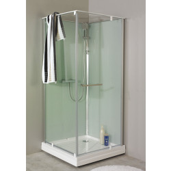 Suihkukaappi Noro Ocean 80C, 800x800 mm, valkoinen lasi
