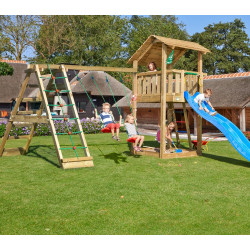 Leikkikeskus Jungle Gym Shelter ja Climb Module X'tra, sis. liukumäen