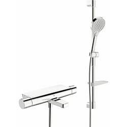Suihkusetti Oras Optima Style 7149N, veden säästöön, termostaattihanalla, juoksuputkella, kromi