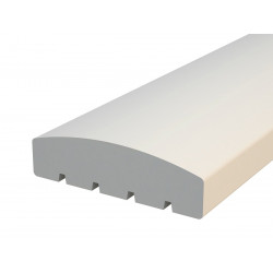 Terassin aitakaide Palmako, 34x120x4200mm, kaareva, valkoinen, 5kpl/pkt