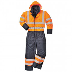 Huomiohaalari Portwest S485 300D, vuorillinen, oranssi/sininen, koko M