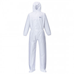 Suojahaalari Portwest ST41 BizTex Micro, 50kpl/pkt, saapassuojilla valkoinen, koko L