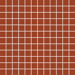 Mosaiikkilaatta Pukkila Mosaico Porcelanico Red, himmeä, sileä, 25x25mm