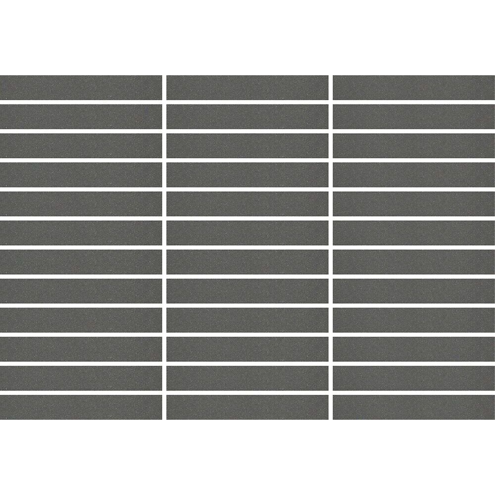 Mosaiikkilaatta Pukkila Natura Victoria V-BARCELO, matta, tasapintainen, 2.1x13.7cm, lasikuituverkolla, musta