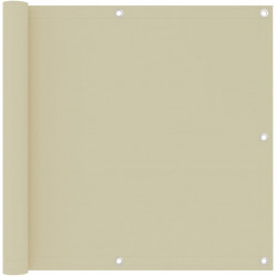 Parvekkeen suoja kerma 90x500 cm oxford kangas