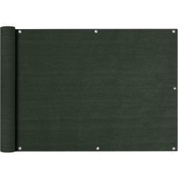 Parvekkeen suoja tummanvihreä 75x600 cm hdpe