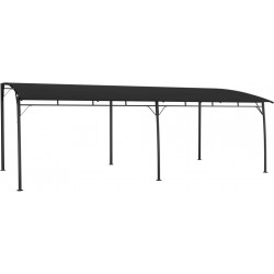 Puutarhan aurinkokatos 6x3x2,25 m antrasiitti