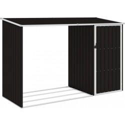 Puutarhan polttopuuvaja ruskea 245x98x159cm galvanoitu teräs