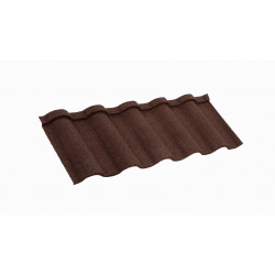 Kivipäällysteinen peltikatto Queentile Verona 1102x380mm, Tummanruskea