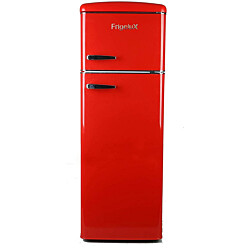 Jääkaappipakastin Frigelux RFDP246RRA, 55cm, punainen