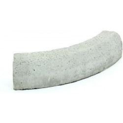 Liimattava reunakivi Rudus, kaarre R750 kupera, 780x130x160mm, sileä, harmaa